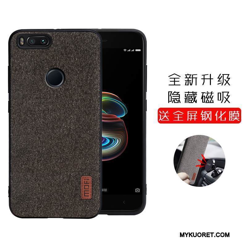 Kuori Mi 5x Laukut Musta Kova, Kotelo Mi 5x Pesty Suede Puhelimen Kuoret