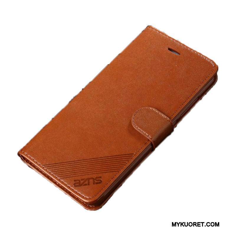 Kuori Mi 5x Nahka Keltainen Puhelimen Kuoret, Kotelo Mi 5x Laukut Murtumaton Pieni