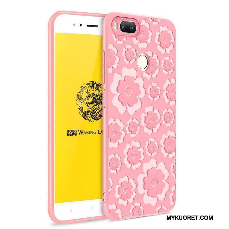 Kuori Mi 5x Pehmeä Neste Pieni Jauhe, Kotelo Mi 5x Suojaus Kiinteä Väri Puhelimen Kuoret