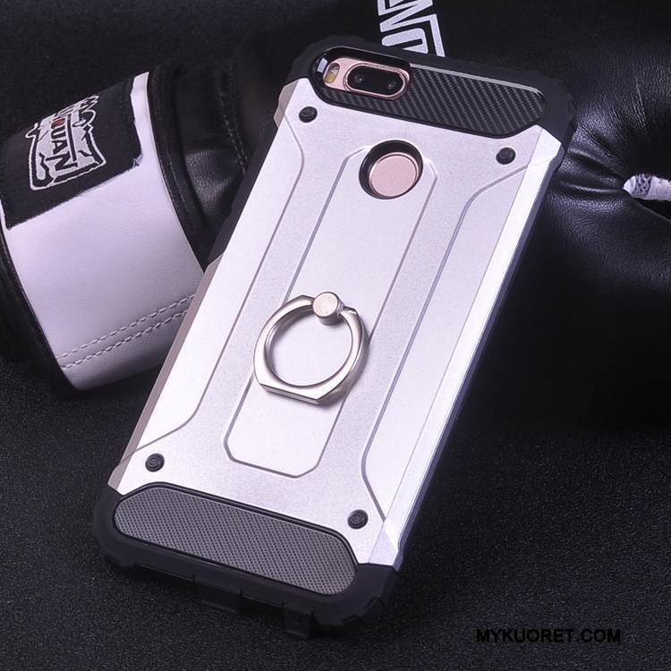 Kuori Mi 5x Silikoni Puhelimen Kuoret Kova, Kotelo Mi 5x Suojaus Hopea Murtumaton