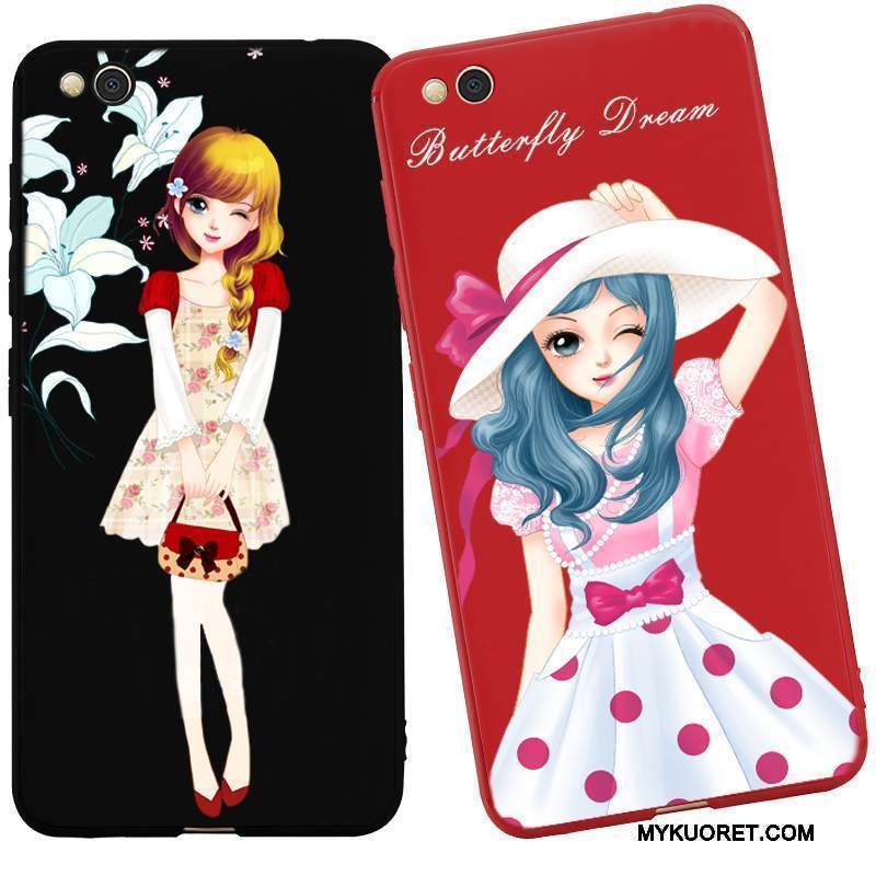 Kuori Mi 5x Silikoni Puhelimen Kuoret Pesty Suede, Kotelo Mi 5x Suojaus Pieni Persoonallisuus