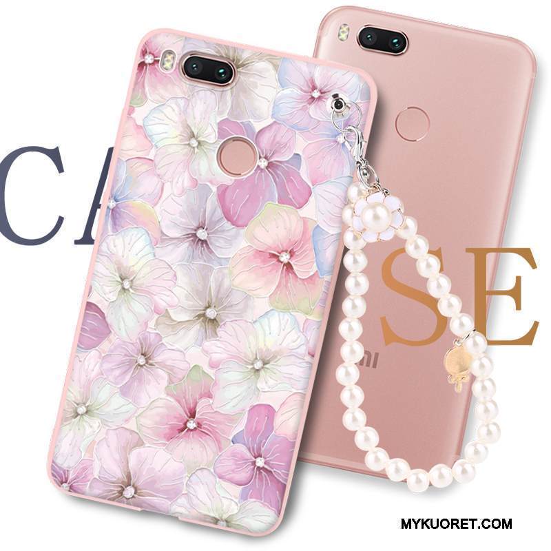 Kuori Mi 5x Suojaus Jauhe Murtumaton, Kotelo Mi 5x Pehmeä Neste Ripustettavat Koristeet Pieni