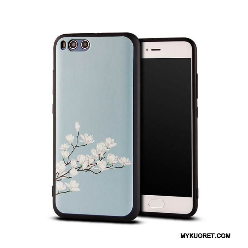 Kuori Mi 6 Kukka- Pieni Kustannukset, Kotelo Mi 6 Laukut Vaaleansininen Murtumaton