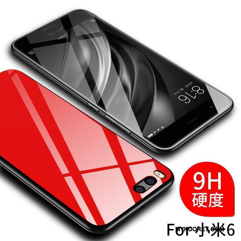 Kuori Mi 6 Luova Trendi Ohut, Kotelo Mi 6 Pehmeä Neste Lasi Puhelimen Kuoret