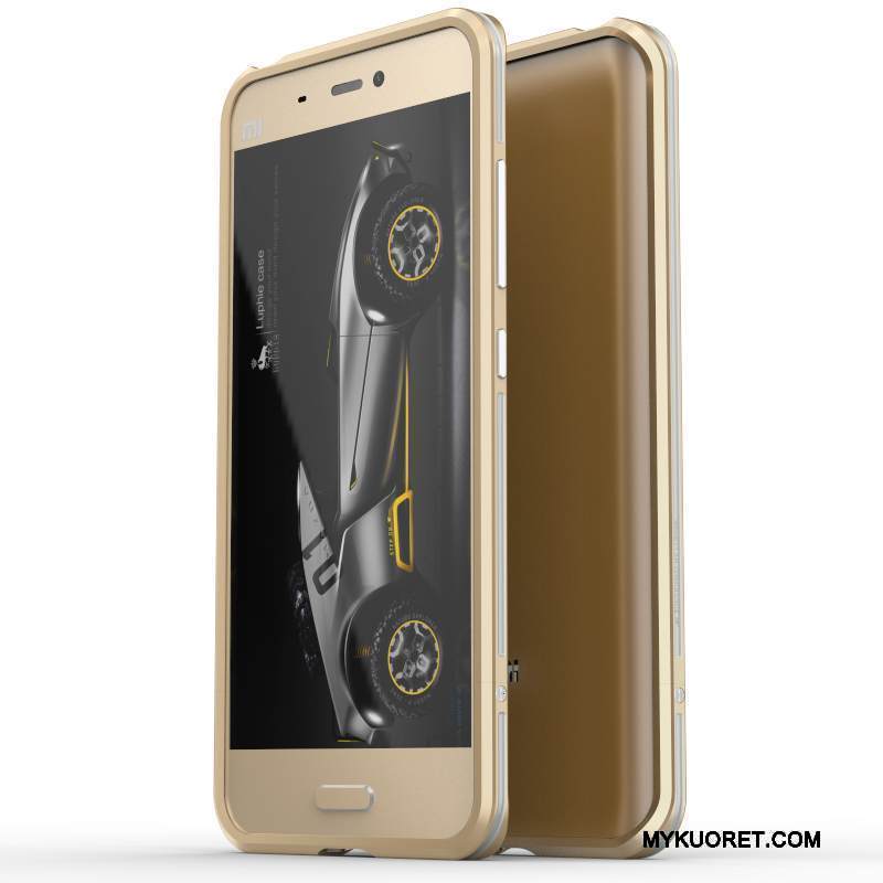Kuori Mi 6 Metalli Kehys Murtumaton, Kotelo Mi 6 Suojaus Pieni Kulta