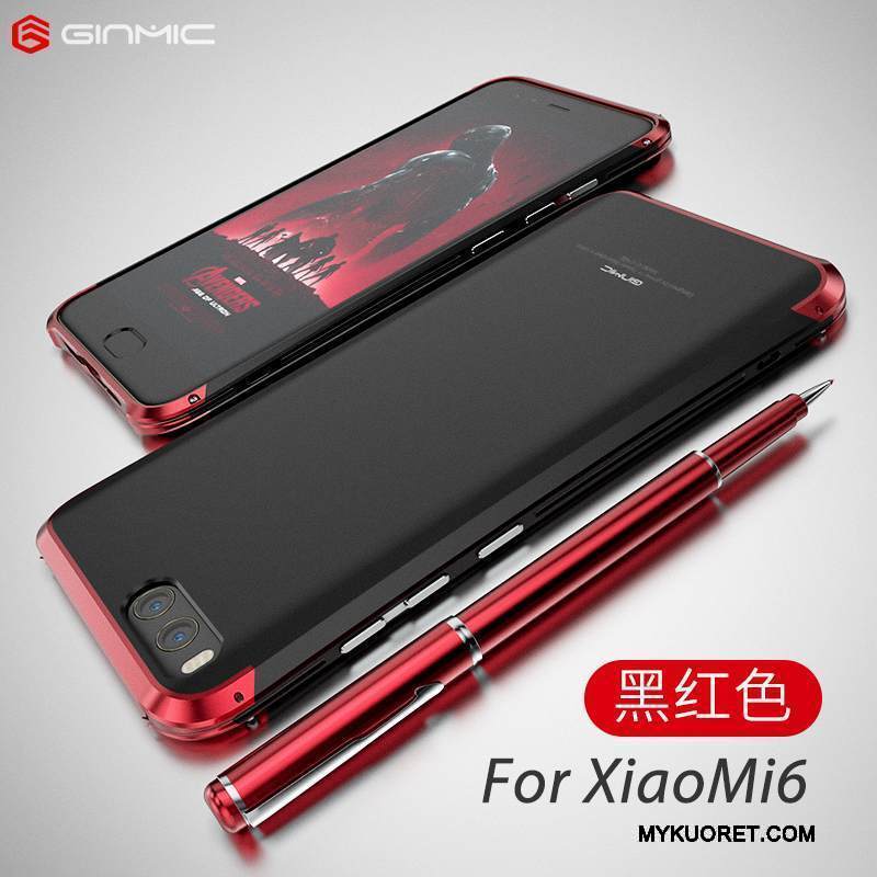 Kuori Mi 6 Suojaus Persoonallisuus Kova, Kotelo Mi 6 Metalli Pieni Pesty Suede