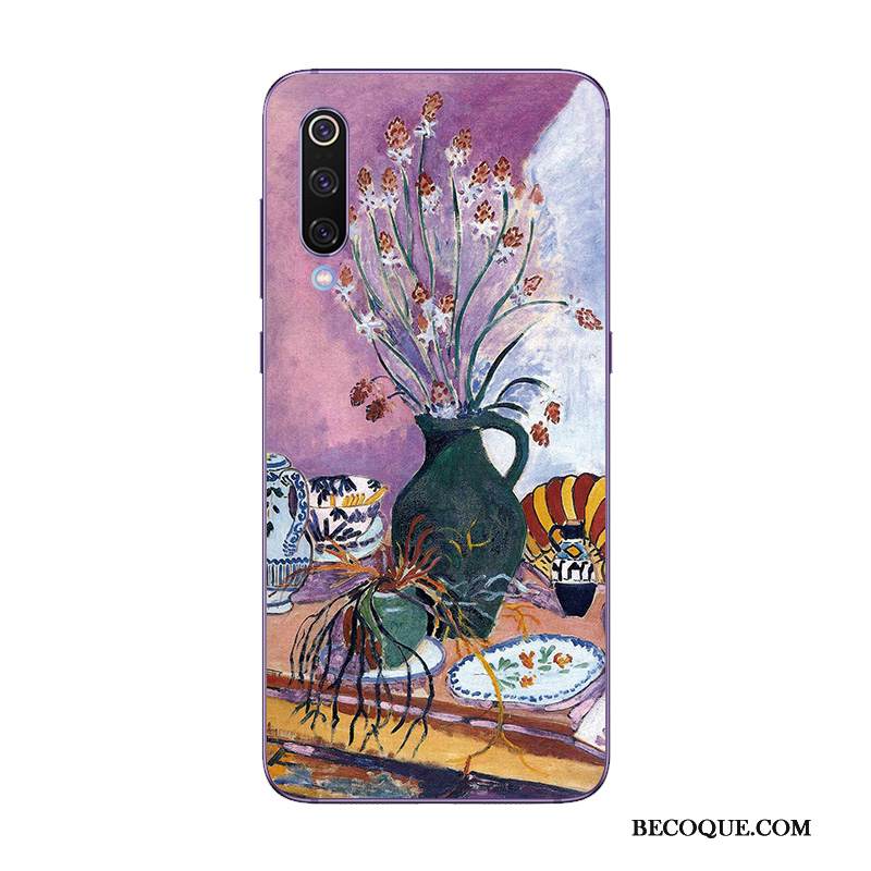 Kuori Mi 9 Se Suojaus Jauhe Pieni, Kotelo Mi 9 Se Pehmeä Neste Puhelimen Kuoret Violetti