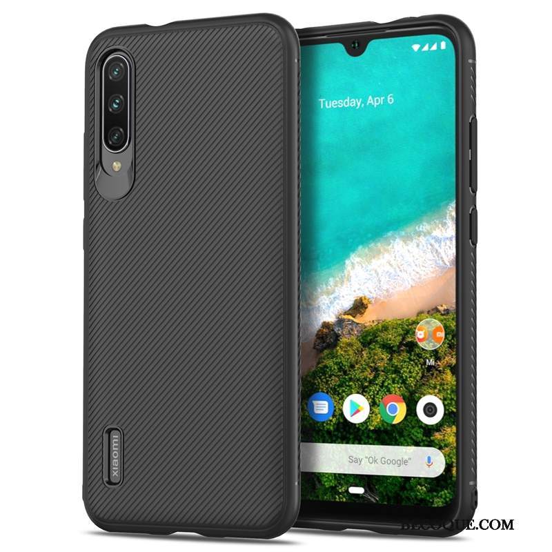 Kuori Mi A3 Suojaus Karkaisu Pieni, Kotelo Mi A3 Silikoni Yksinkertainen Ripustettavat Koristeet