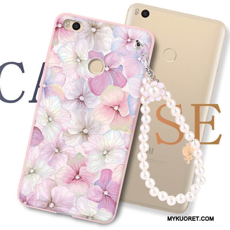 Kuori Mi Max 2 Kohokuviointi Puhelimen Kuoret Murtumaton, Kotelo Mi Max 2 Laukut Pieni Jauhe