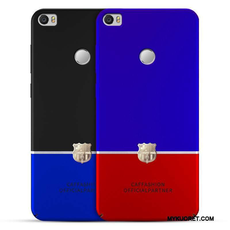 Kuori Mi Max 2 Laukut Pieni Pesty Suede, Kotelo Mi Max 2 Suojaus Kova Sininen