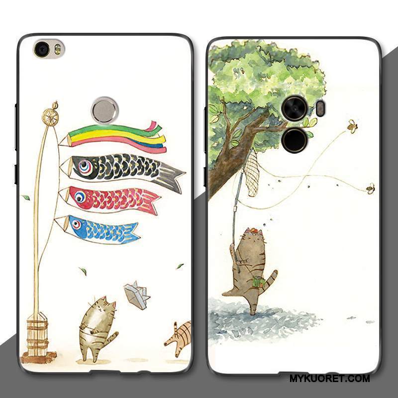 Kuori Mi Max 2 Sarjakuva Ihana Kissa, Kotelo Mi Max 2 Suojaus Pieni Puhelimen Kuoret