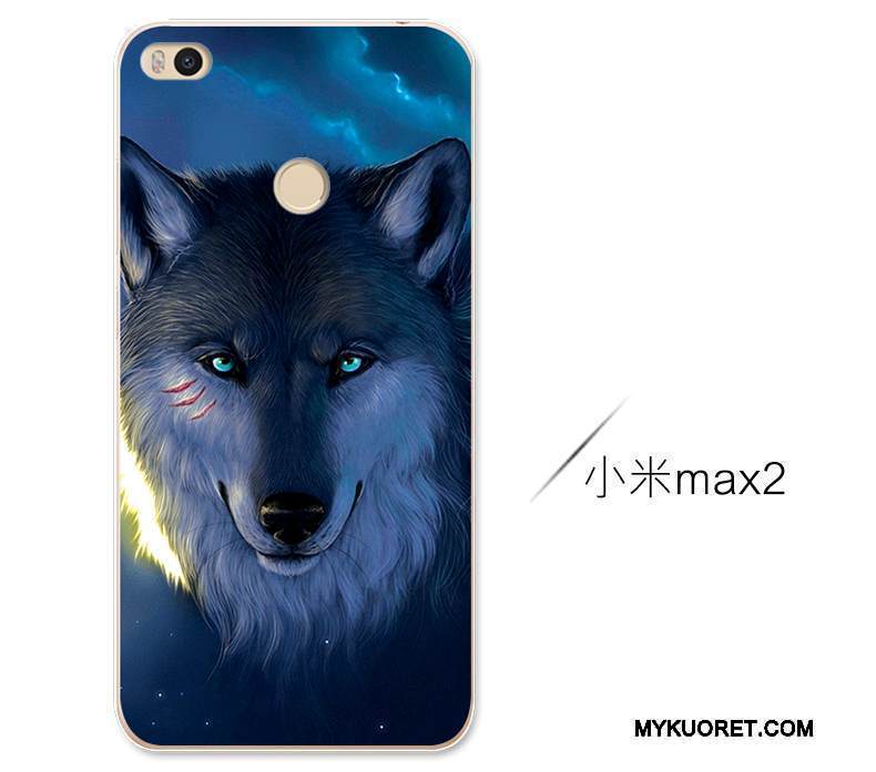 Kuori Mi Max 2 Silikoni Pieni Persoonallisuus, Kotelo Mi Max 2 Luova Puhelimen Kuoret Susi