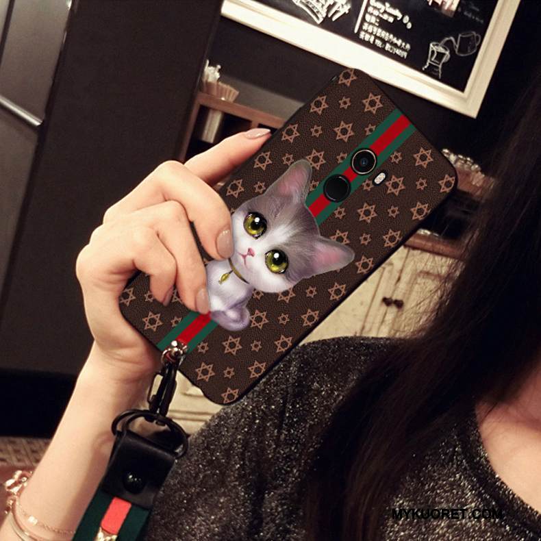 Kuori Mi Max 2 Silikoni Ripustettavat Koristeet Punainen, Kotelo Mi Max 2 Laukut Pieni Murtumaton