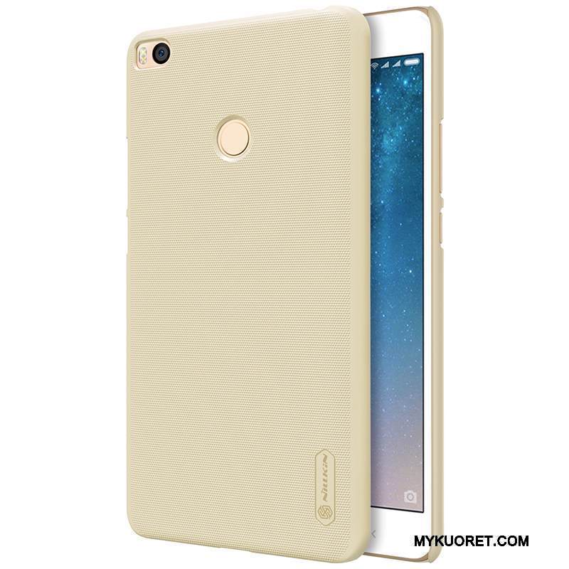 Kuori Mi Max 2 Suojaus Pesty Suede Puhelimen Kuoret, Kotelo Mi Max 2 Kulta Kova