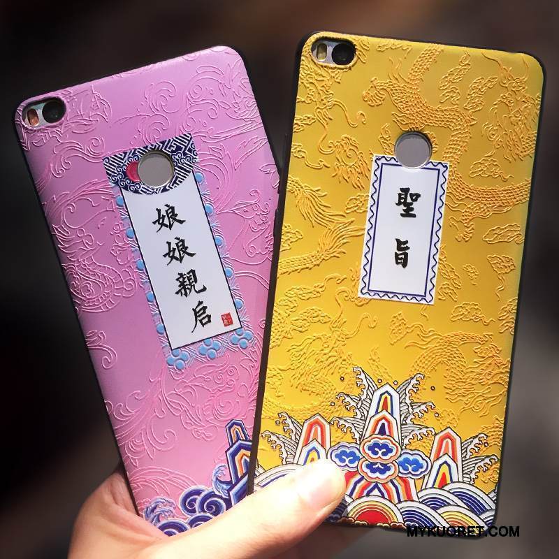 Kuori Mi Max 2 Suojaus Puhelimen Kuoret Keltainen, Kotelo Mi Max 2 Laukut Murtumaton Pieni