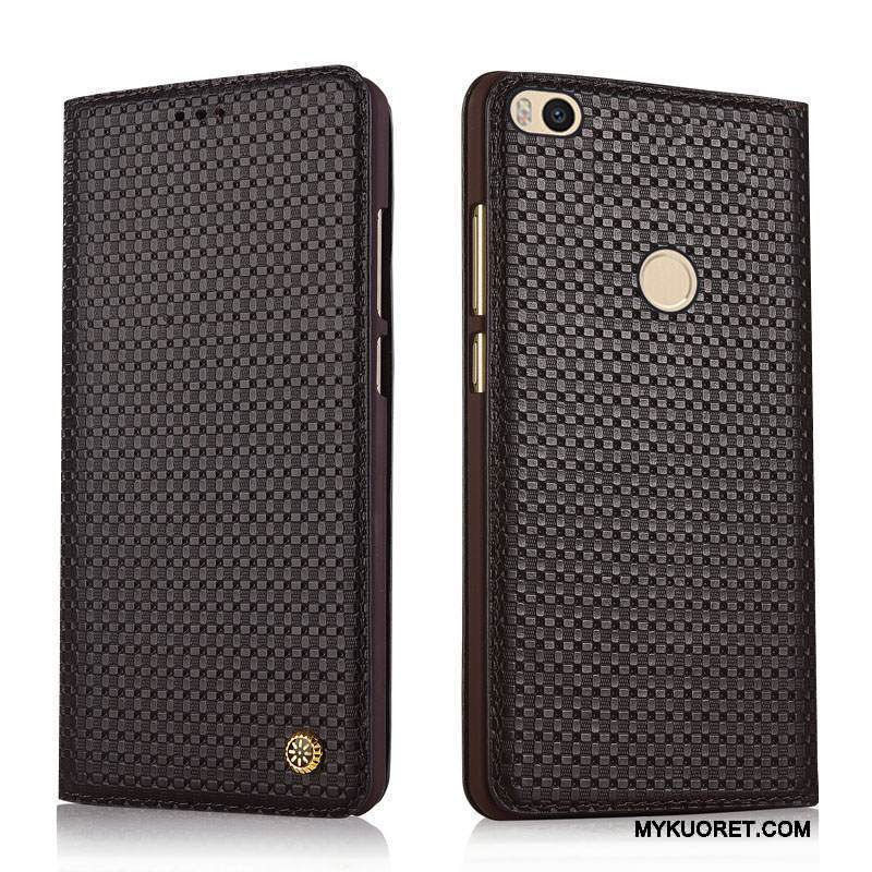 Kuori Mi Max 2 Tuki Puhelimen Kuoret Pieni, Kotelo Mi Max 2 Nahka Horrostila