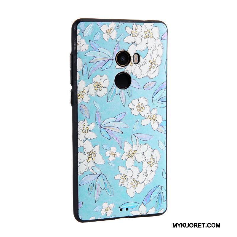 Kuori Mi Mix 2 Maalaus Pieni Vaaleansininen, Kotelo Mi Mix 2 Nahka Puhelimen Kuoret Liiketoiminta
