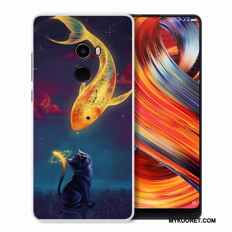 Kuori Mi Mix 2 Monivärinen Pieni Puhelimen Kuoret, Kotelo Mi Mix 2 Silikoni Persoonallisuus