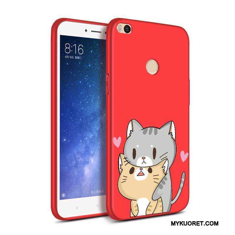 Kuori Mi Mix 2 Pehmeä Neste Punainen Pesty Suede, Kotelo Mi Mix 2 Silikoni Murtumaton Pieni