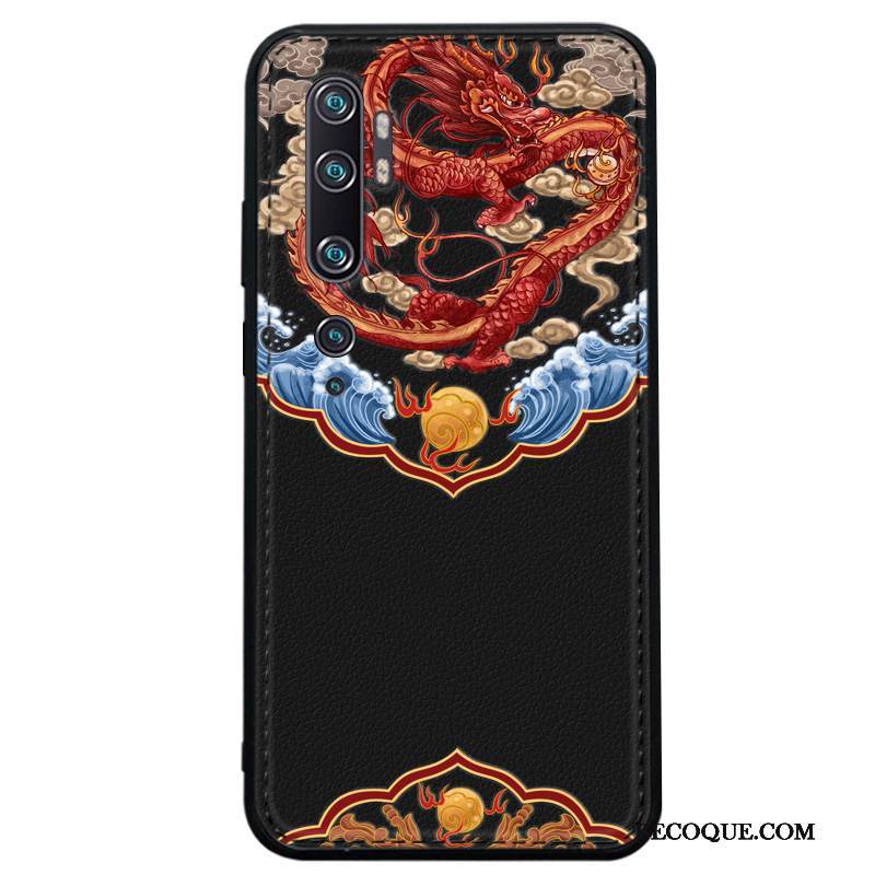 Kuori Mi Note 10 Luova Musta Muokata, Kotelo Mi Note 10 Laukut Murtumaton Malli