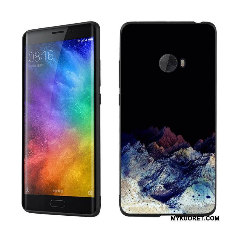Kuori Mi Note 2 Pehmeä Neste Puhelimen Kuoret Pieni, Kotelo Mi Note 2 Suojaus Musta Yksinkertainen