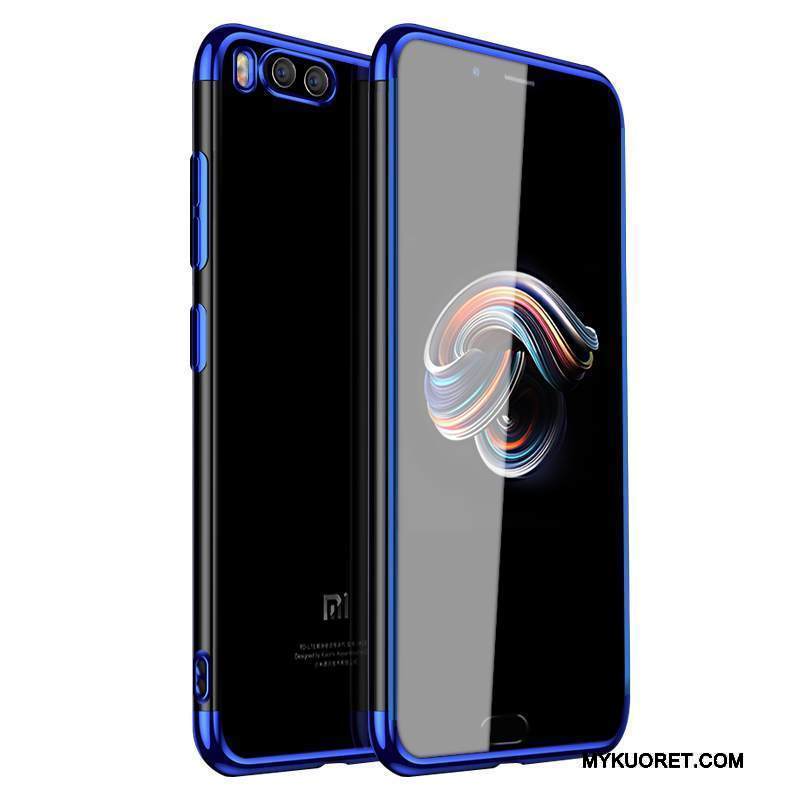 Kuori Mi Note 2 Pehmeä Neste Sininen Puhelimen Kuoret, Kotelo Mi Note 2 Silikoni Murtumaton Läpinäkyvä