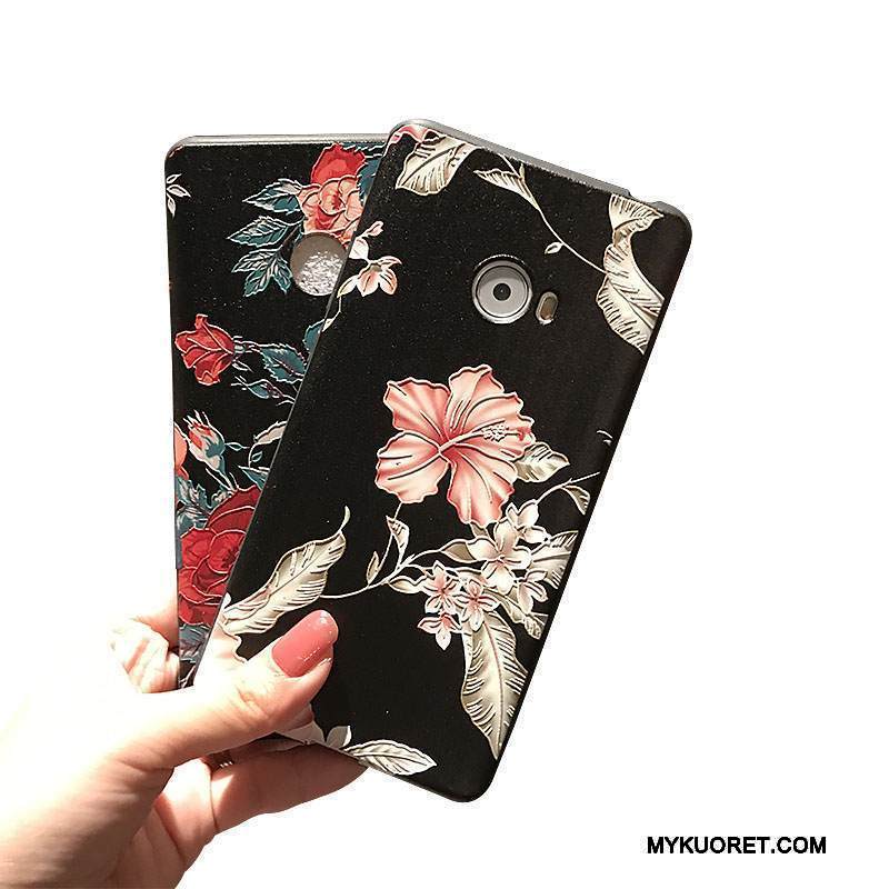 Kuori Mi Note 2 Silikoni Musta Pesty Suede, Kotelo Mi Note 2 Pehmeä Neste Puhelimen Kuoret Pieni