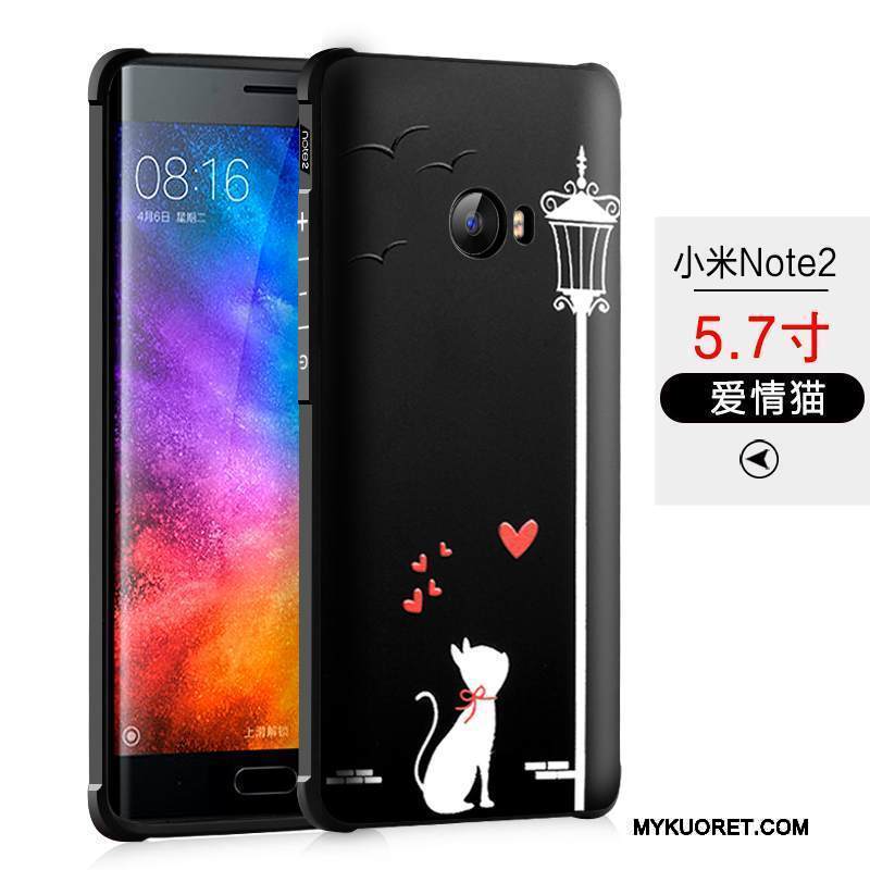Kuori Mi Note 2 Silikoni Pesty Suede Murtumaton, Kotelo Mi Note 2 Laukut Pieni Puhelimen Kuoret