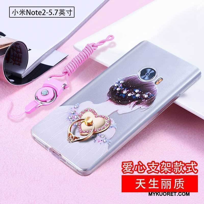 Kuori Mi Note 2 Strassi Pieni Murtumaton, Kotelo Mi Note 2 Silikoni Läpinäkyvä Hoikka