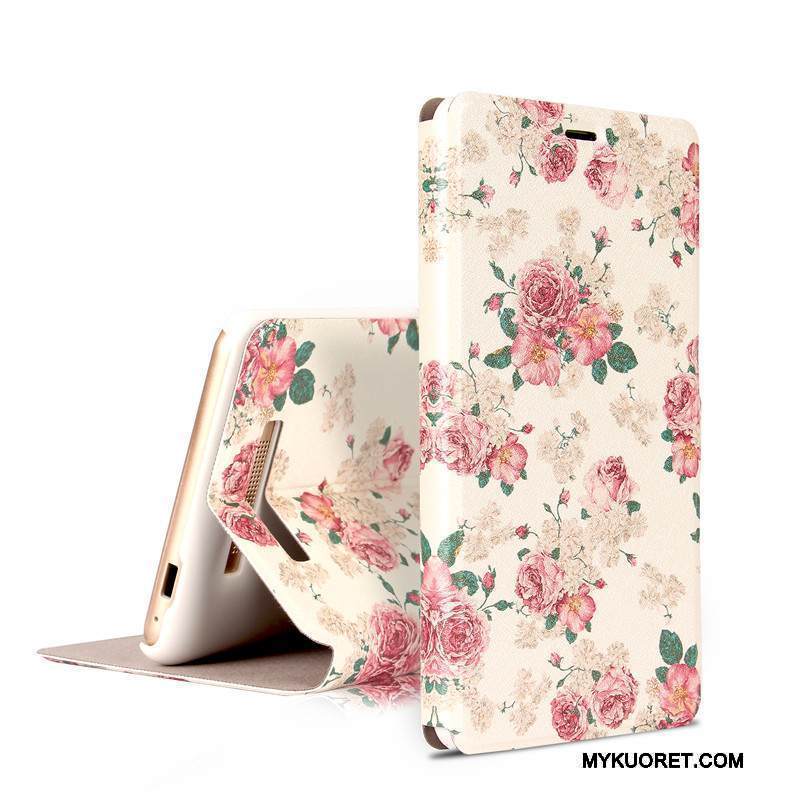 Kuori Mi Note 3 Maalaus Jauhe Puhelimen Kuoret, Kotelo Mi Note 3 Nahka Pieni Punainen