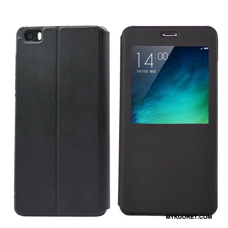 Kuori Mi Note Nahka Pieni Murtumaton, Kotelo Mi Note Suojaus Musta Puhelimen Kuoret