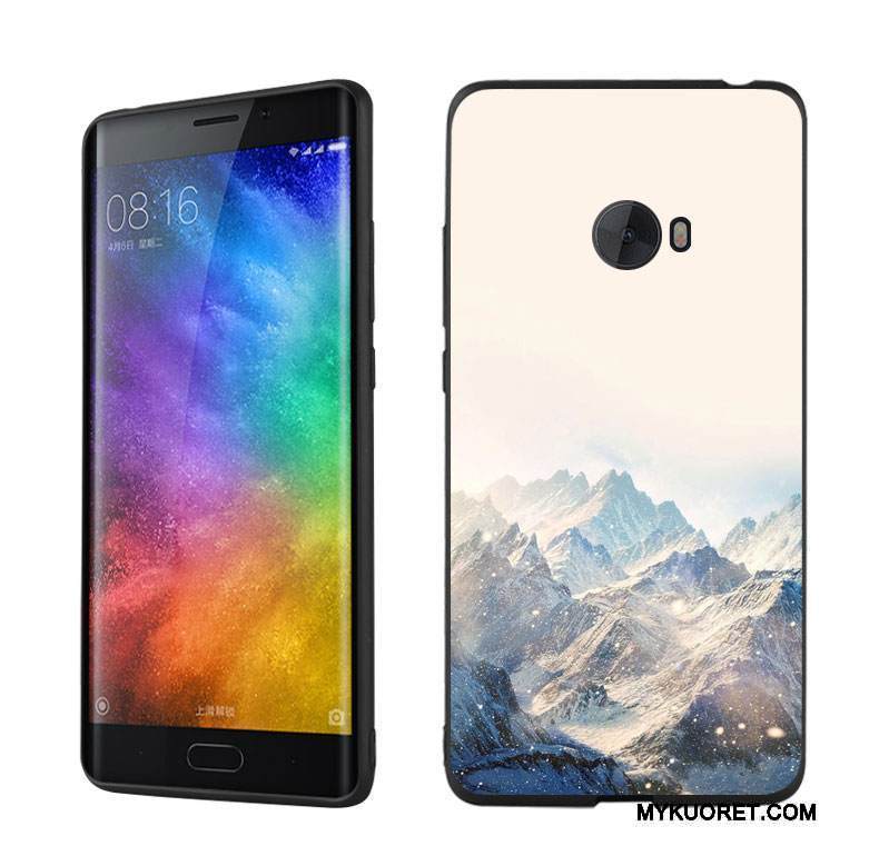 Kuori Mi Note Suojaus Pieni Valkoinen, Kotelo Mi Note Pehmeä Neste Kaunis Puhelimen Kuoret