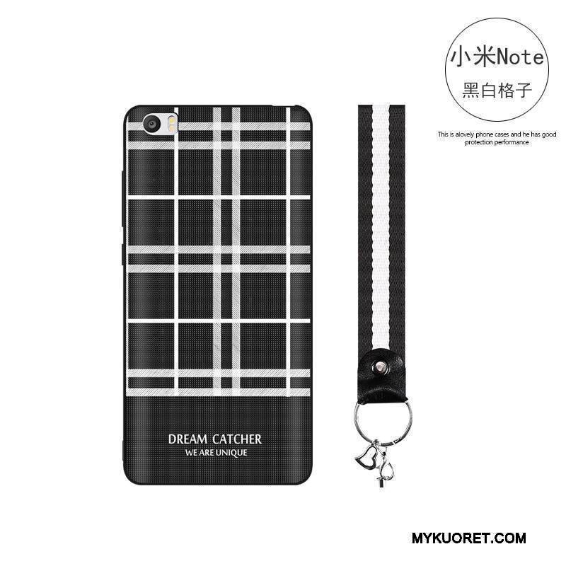 Kuori Mi Note Suojaus Yksinkertainen Musta, Kotelo Mi Note Pehmeä Neste Puhelimen Kuoret Trendi