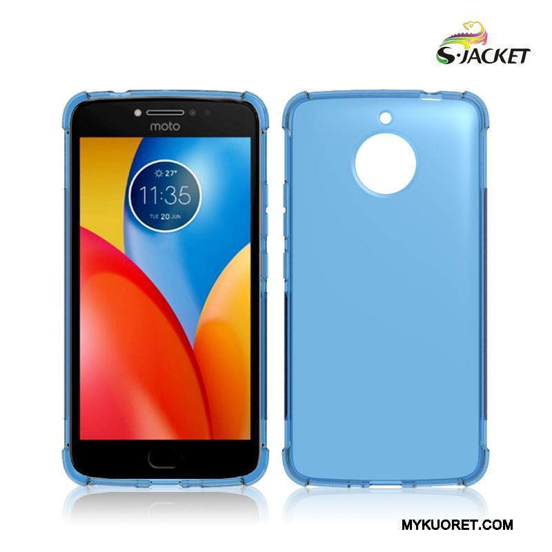 Kuori Moto E4 Plus Pehmeä Neste Liukumaton Sininen, Kotelo Moto E4 Plus Suojaus