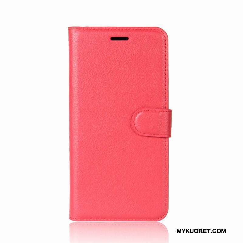 Kuori Moto E4 Plus Salkku Kortti Puhelimen Kuoret, Kotelo Moto E4 Plus Suojaus Punainen