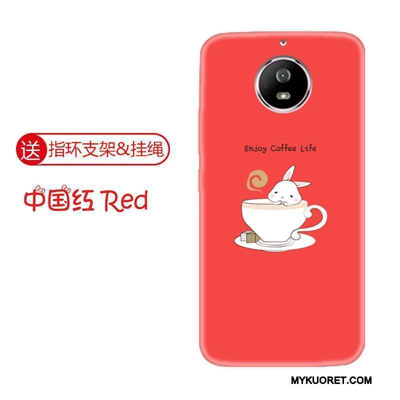 Kuori Moto G5s Laukut Murtumaton Persoonallisuus, Kotelo Moto G5s Pehmeä Neste Punainen Puhelimen Kuoret