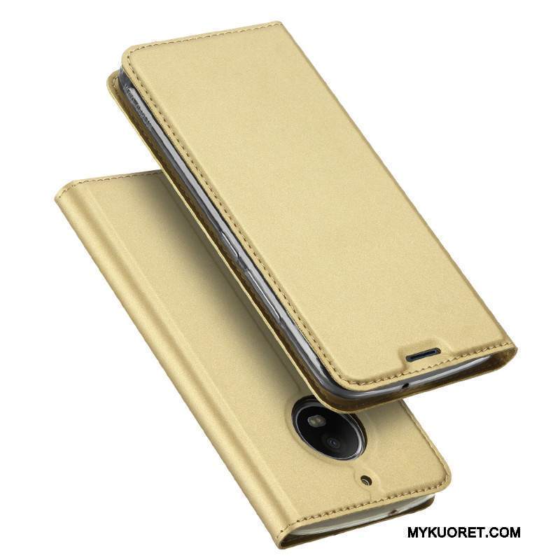 Kuori Moto G5s Pehmeä Neste Liiketoiminta Kulta, Kotelo Moto G5s Laukut Kortti Murtumaton
