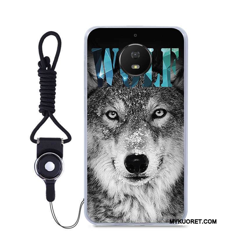 Kuori Moto G5s Pehmeä Neste Puhelimen Kuoret Musta, Kotelo Moto G5s Sarjakuva Väriset Murtumaton