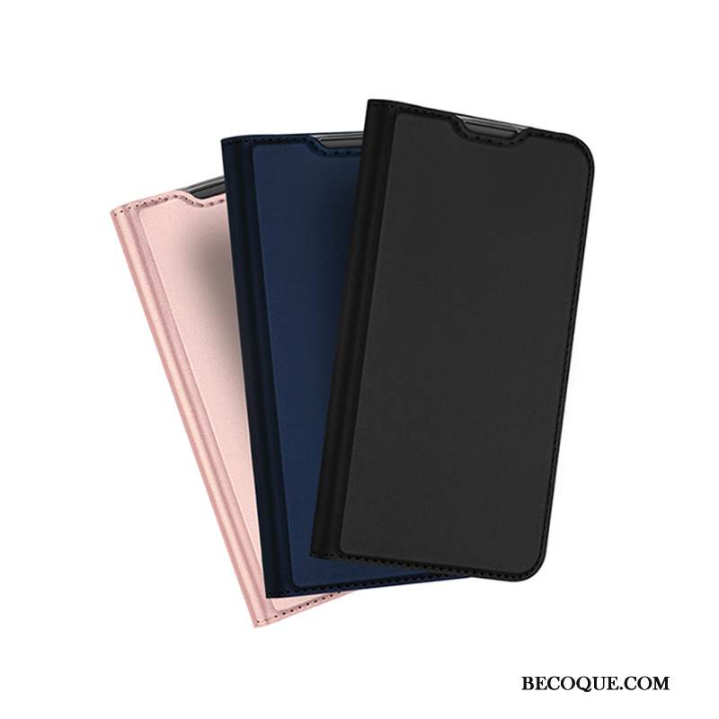 Kuori Moto G7 Power Kuoret Kiinteä Väri Kortti, Kotelo Moto G7 Power Nahka Murtumaton Puhelimen Kuoret