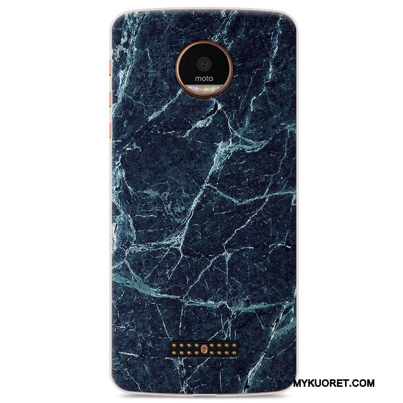 Kuori Moto Z Luova Puhelimen Kuoret Tummansininen, Kotelo Moto Z Vuosikerta Murtumaton