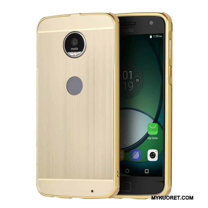 Kuori Moto Z Metalli Murtumaton Puhelimen Kuoret, Kotelo Moto Z Suojaus Kulta Kehys