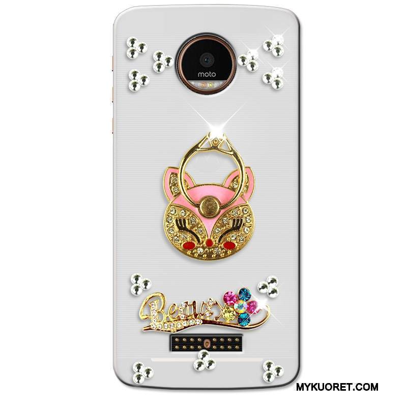 Kuori Moto Z Monivärinen Läpinäkyvä Puhelimen Kuoret, Kotelo Moto Z Strassi Murtumaton