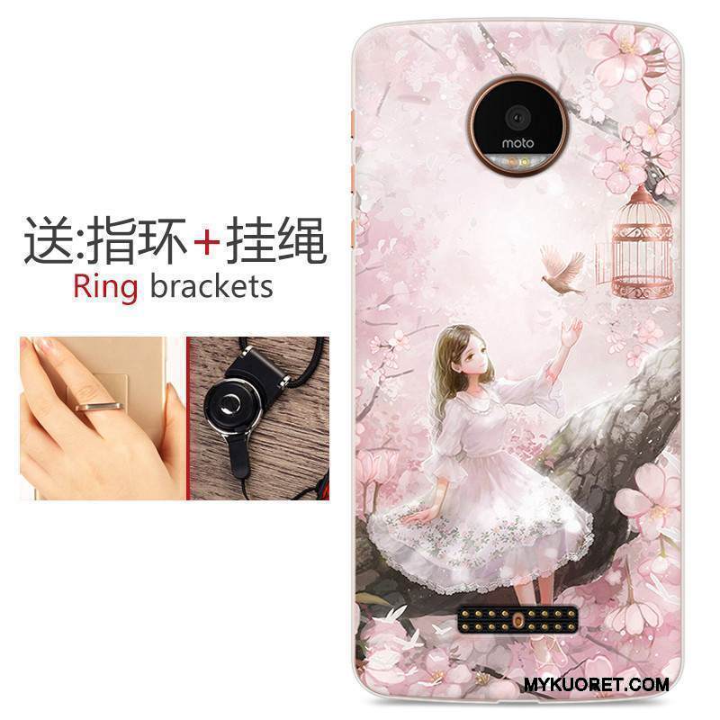 Kuori Moto Z Play Monivärinen Puhelimen Kuoret Murtumaton, Kotelo Moto Z Play Pehmeä Neste