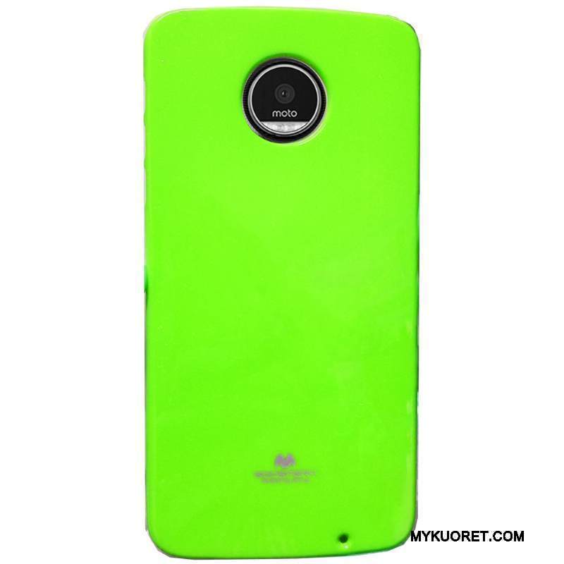 Kuori Moto Z Play Pehmeä Neste Jauhe Vihreä, Kotelo Moto Z Play Suojaus Puhelimen Kuoret