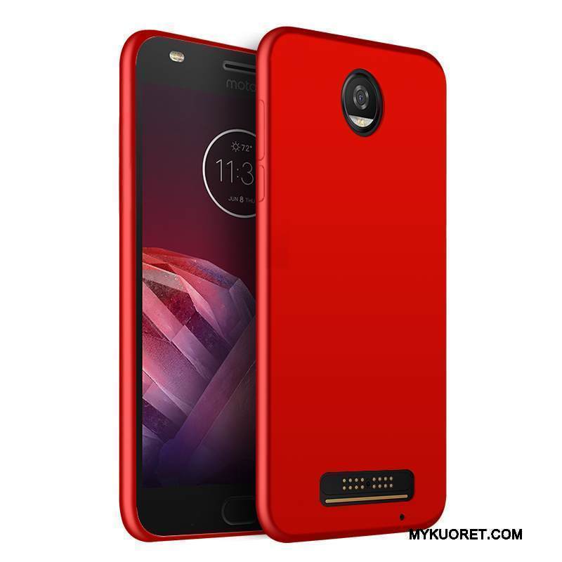 Kuori Moto Z Silikoni Punainen Murtumaton, Kotelo Moto Z Suojaus Puhelimen Kuoret