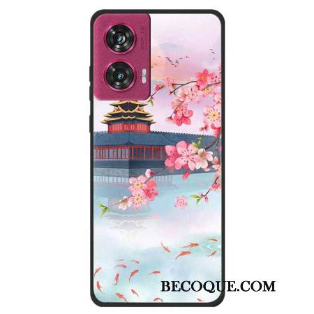 Kuori Motorola Edge 50 Fusion Muinainen Torni Ja Kalat Kuori Motorola Edge 50 Fusion Muinainen Torni Ja Kalat