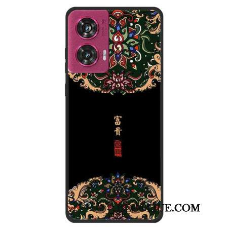 Kuori Motorola Edge 50 Fusion Rikas / Musta Kuori Motorola Edge 50 Fusion Rikas / Musta