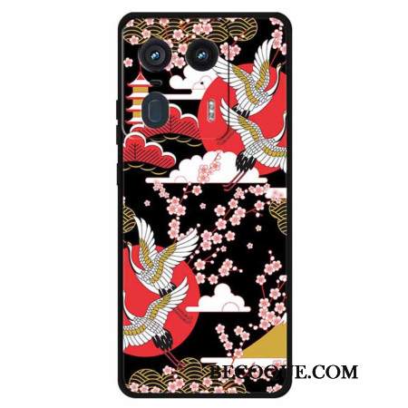 Kuori Motorola Edge 50 Ultra Neljä Nosturia Lennossa Suojakuori Kuori Motorola Edge 50 Ultra Neljä Nosturia Lennossa Suojakuori