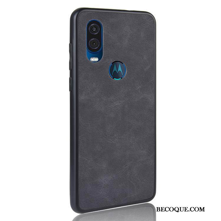 Kuori Motorola One Vision Suojaus Musta Puhelimen Kuoret, Kotelo Motorola One Vision Murtumaton