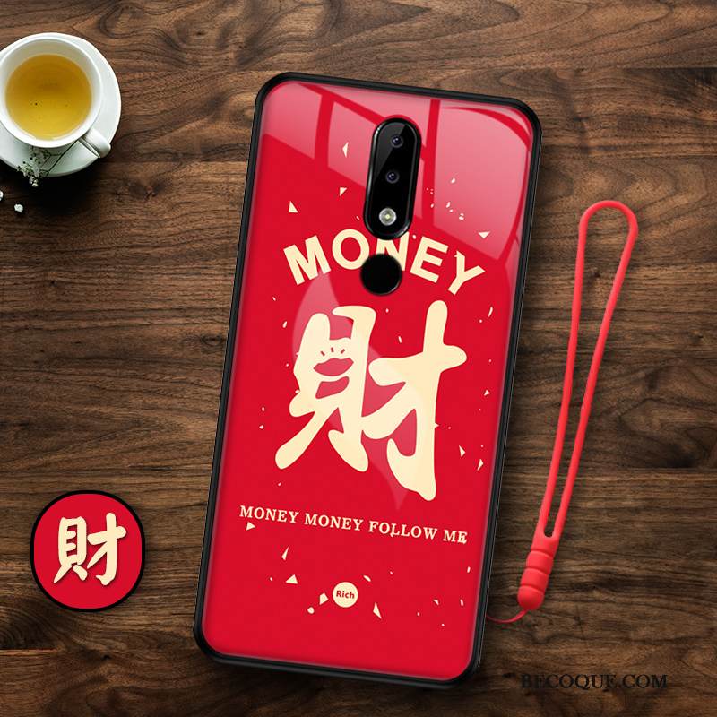 Kuori Nokia 3.1 Plus Laukut Murtumaton Puhelimen Kuoret, Kotelo Nokia 3.1 Plus Suojaus Rotta Valkoinen